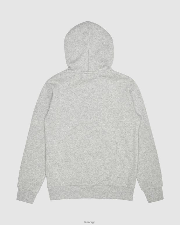 FILA barn fila classic kids hettegenser med glidelås i sølv marle HHL843121 sølv marle