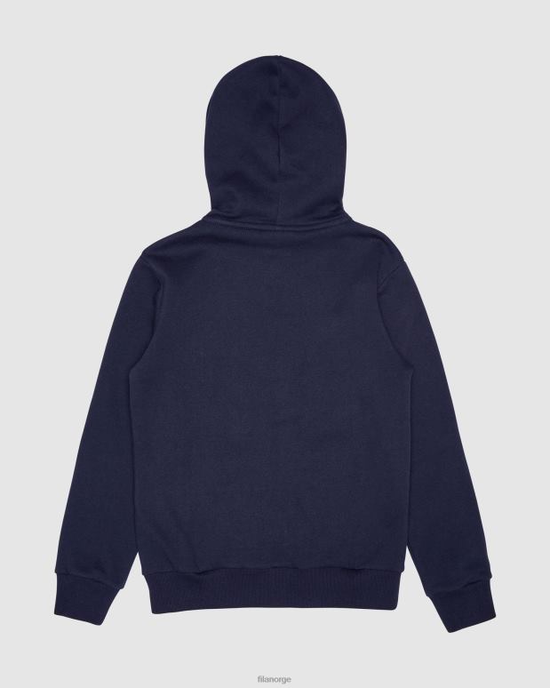 FILA barn ny marine fila klassisk hettegenser med glidelås for barn HHL843093 ny marine