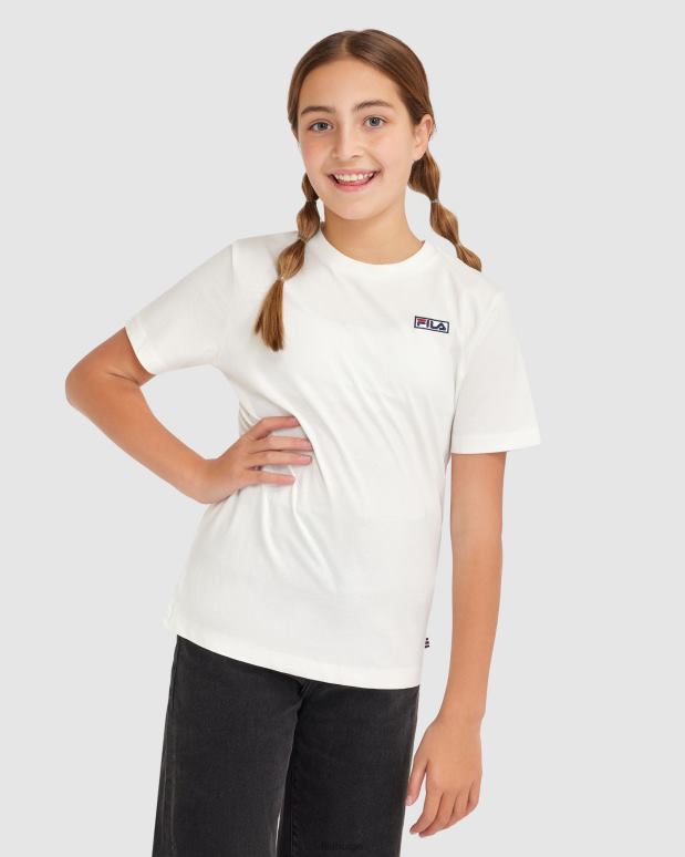 FILA barn fila parker t-skjorte for barn hvit HHL843085 hvit