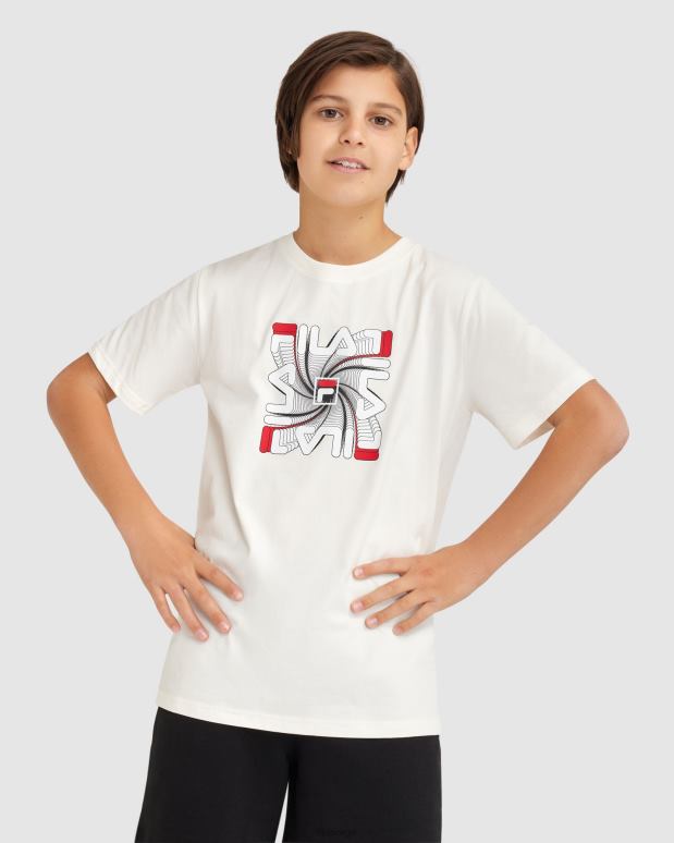 FILA barn hvit gutt ryan tee fila HHL843078 hvit