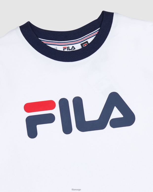 FILA barn hvit klassisk jenteringer-t-skjorte fila HHL843132 hvit