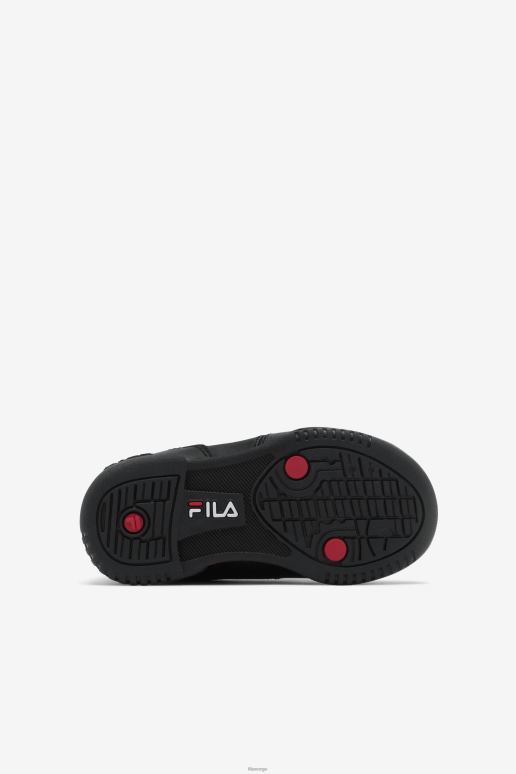 FILA barn svart/rød/hvit fila småbarns originale fitness HHL842295 svart/rød/hvit