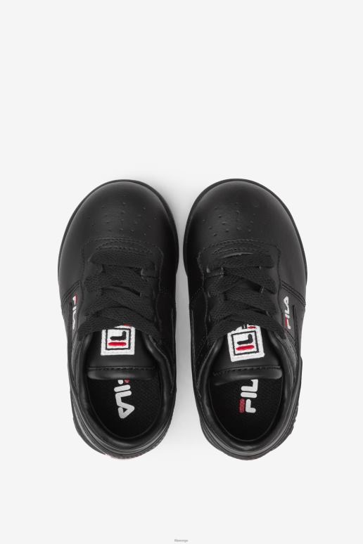 FILA barn svart/rød/hvit fila småbarns originale fitness HHL842295 svart/rød/hvit