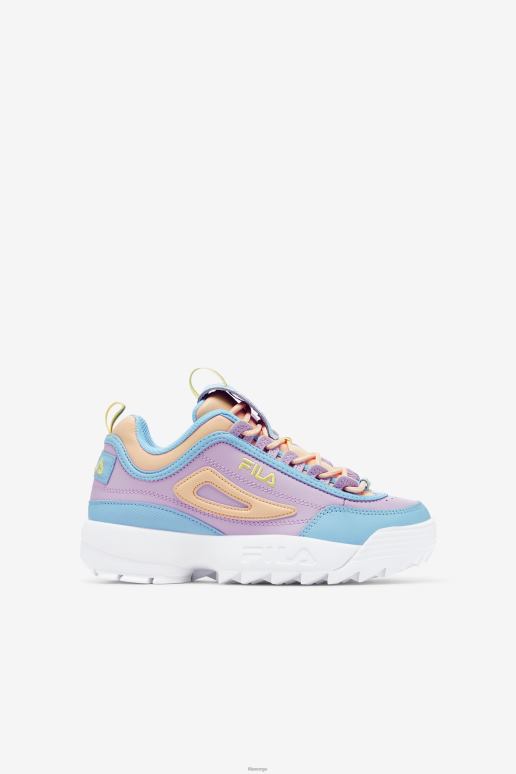 FILA barn blå/hvit/orkidé små barneforstyrrer 2 premium fila HHL842196 blå/hvit/orkide