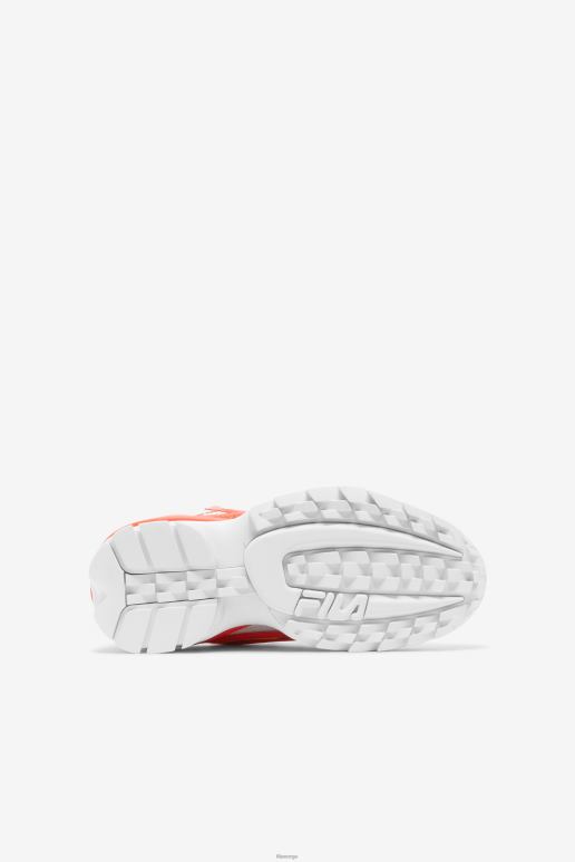 FILA barn fila hvit/glødende korall/gul små barns disruptor 2 exp HHL842188 hvit/glødende korall/gul