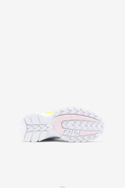 FILA barn fila little kids\' disruptor 2 premium hvit/gul/blå HHL842197 hvit/gul/blå