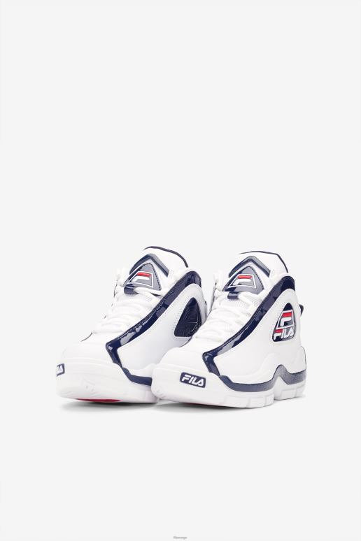 FILA barn fila little kids\' grant hill 2 hvit/marine/rød HHL842221 hvit/marine/rød