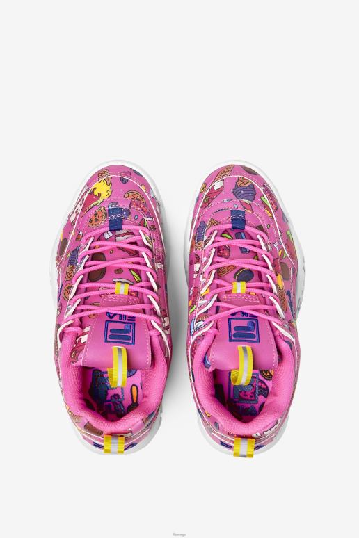 FILA barn små barns disruptor 2 premium sukker plomme/lilla/sitronfila HHL842195 sukker plomme/lilla/sitron