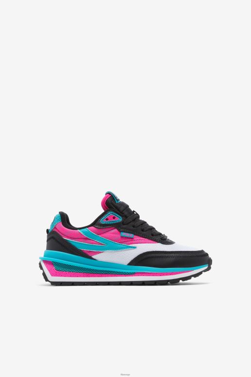 FILA barn små barns renno svart/rosa glo/hvit fila HHL842285 svart/rosa glo/hvit