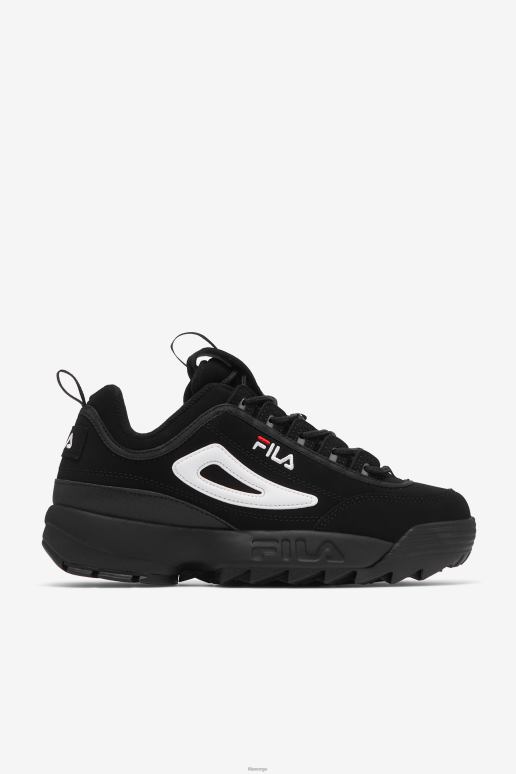 FILA barn barnas disruptor 2 svart/hvit/rød fila HHL842051 svart/hvit/rød