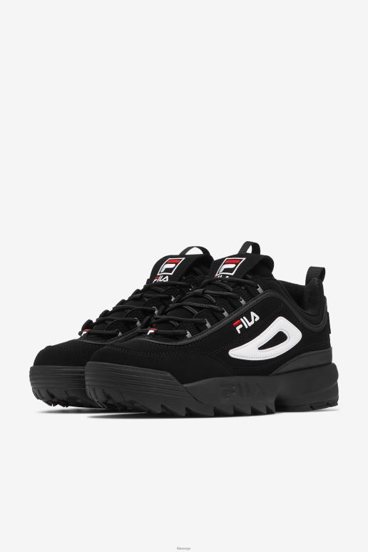 FILA barn barnas disruptor 2 svart/hvit/rød fila HHL842051 svart/hvit/rød