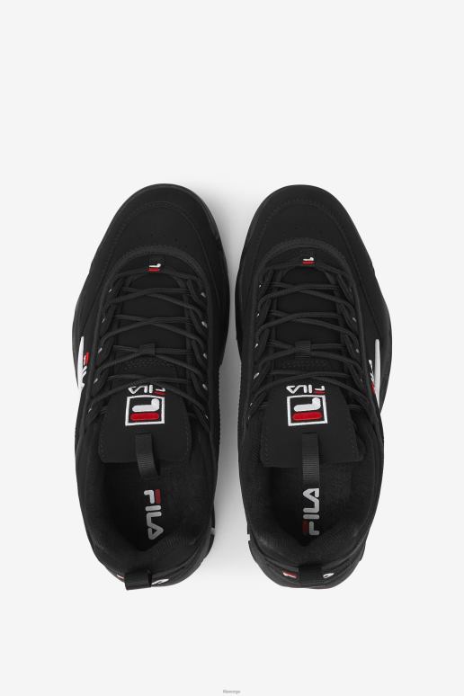 FILA barn barnas disruptor 2 svart/hvit/rød fila HHL842051 svart/hvit/rød