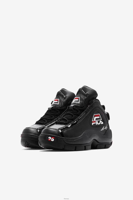 FILA barn big kids\' grant hill 2 25-års jubileumsutgave svart/hvit/rød fila HHL842099 svart/hvit/rød