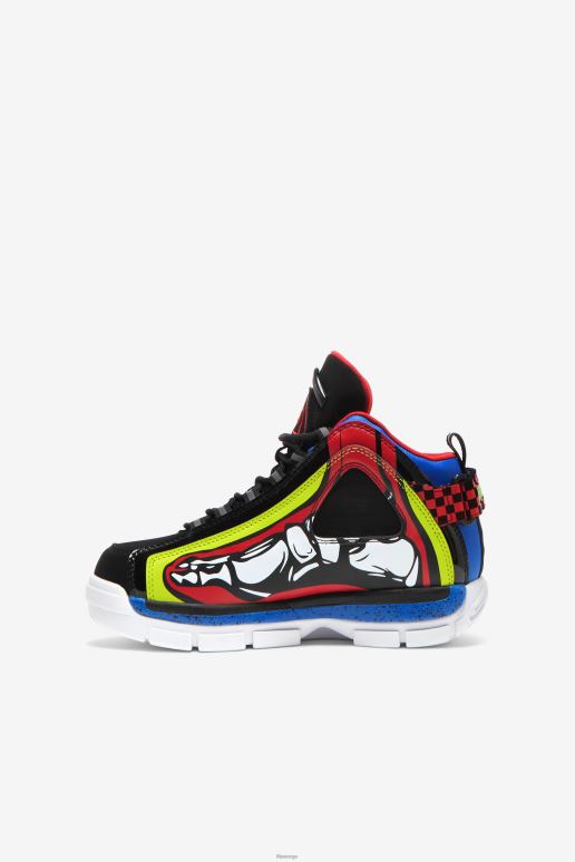 FILA barn big kids\' grant hill 2 racing hvit/lime punch/blå fila HHL842105 hvit/lime punch/blå