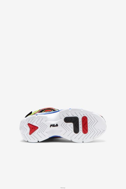 FILA barn big kids\' grant hill 2 racing hvit/lime punch/blå fila HHL842105 hvit/lime punch/blå