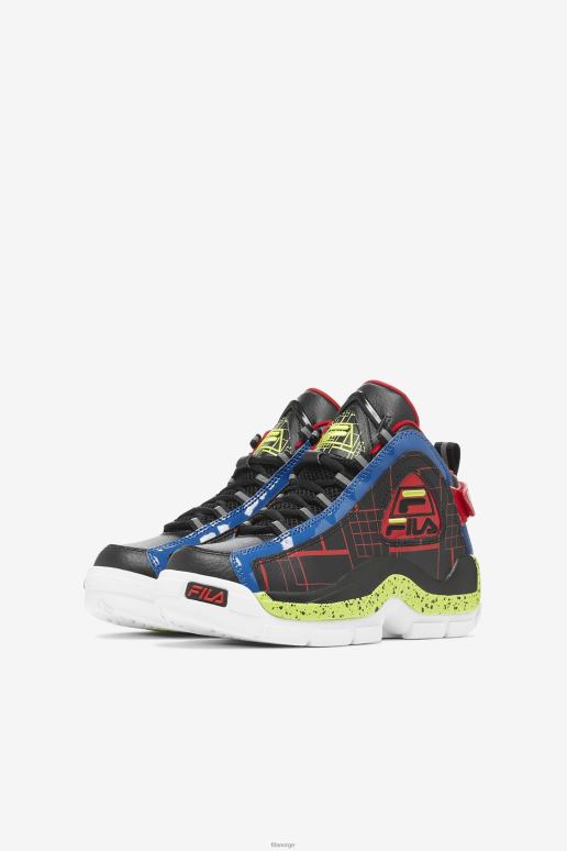 FILA barn big kids\' grant hill 2 svart/blå/rød fila HHL842087 svart/blått/rødt