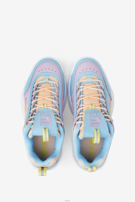 FILA barn blå/hvit/orkidé fila big kids\' disruptor 2 premium HHL842067 blå/hvit/orkide