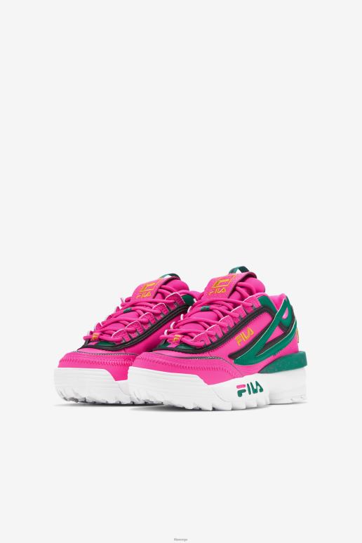 FILA barn fila big kids\' disruptor 2 exp rosa glo/grønn/gull HHL842059 rosa glo/grønn/gull