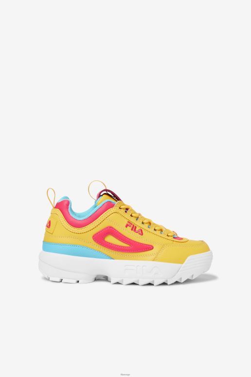 FILA barn fila big kids' disruptor 2 premium sitron/diva pink/bluefish HHL842071 sitron/diva rosa/blåfisk
