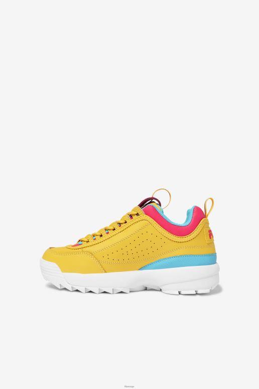 FILA barn fila big kids\' disruptor 2 premium sitron/diva pink/bluefish HHL842071 sitron/diva rosa/blåfisk