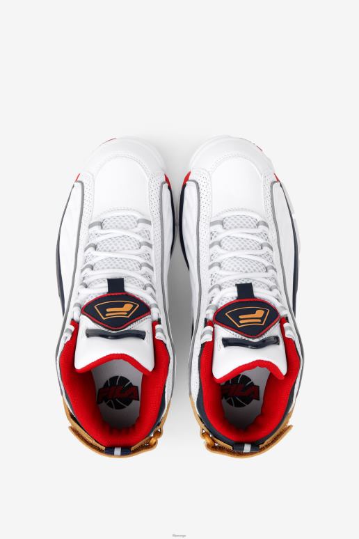 FILA barn fila big kids\' grant hill 2 game break white/blues/red HHL842101 hvit/blå/rød