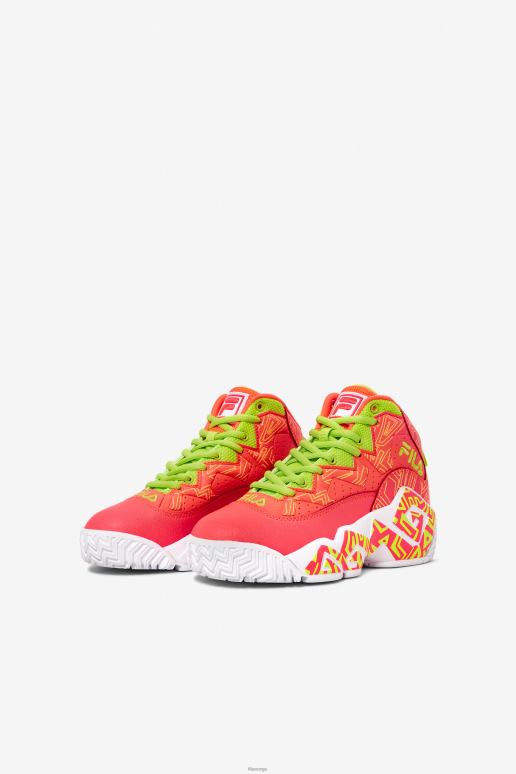 FILA barn fila big kids\' mb brennende korall/hvit/lime punch HHL842119 brennende korall/hvit/lime punch