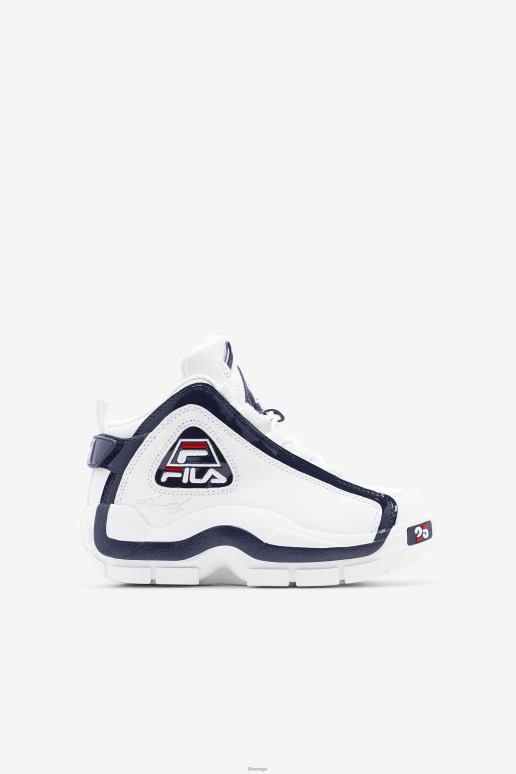 FILA barn fila hvit/marine/rød big kids' grant hill 2 25-års jubileumsutgave HHL842098 hvit/marine/rød