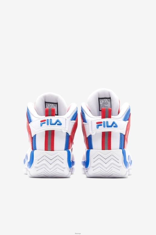FILA barn fila hvit/rød/blå stor barnegrant hill 2 HHL842092 hvit/rød/blå