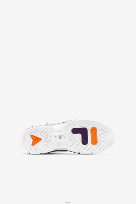 FILA barn hvit/lilla vimpel/oransje fila big kids\' grant hill 2 historie HHL842103 hvit/lilla vimpel/oransje