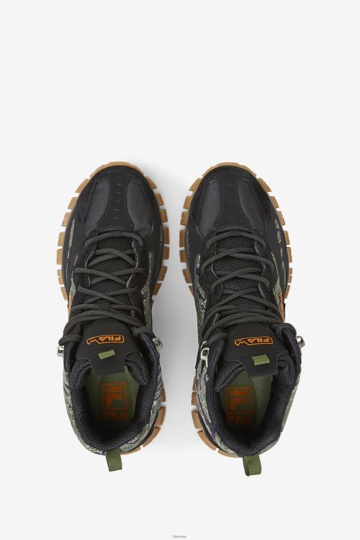 FILA barn svart/gressløk/gummi fila stor barnestrålesporer tr 2 mid HHL842163 svart/gressløk/tyggegummi