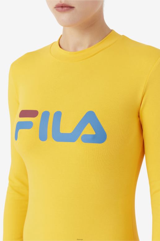 FILA kvinner chaya body gul/vallarta blå/rabarbra fila HHL841745 gul/vallartablå/rabarbra