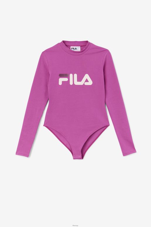 FILA kvinner fila rouge/potpurri/druevin chaya bodysuit HHL841744 rouge/potpurri/druevin
