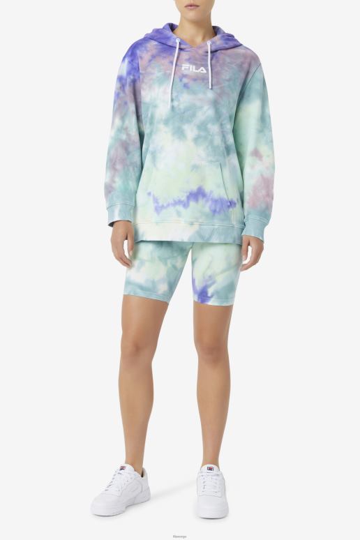 FILA kvinner aruba blå tie dye taima tie dye sykkel kort fila HHL841680 aruba blå slipsfarge