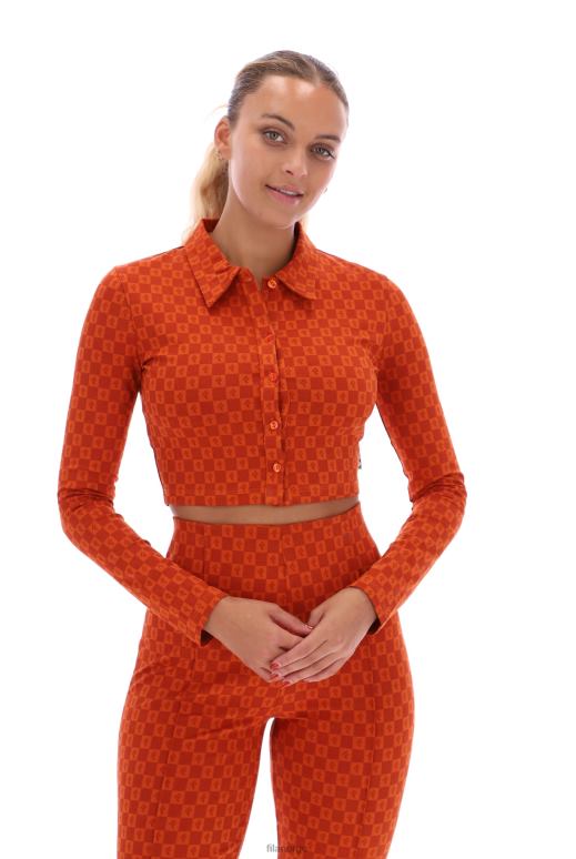 FILA kvinner dawn cropped poloskjorte fila HHL843414