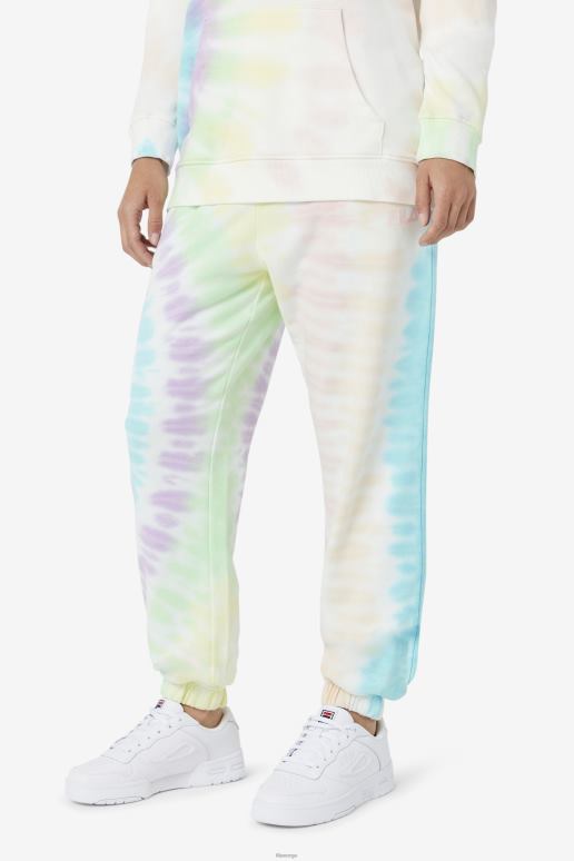 FILA kvinner fila double cream tie dye raleigh tie dye jogger HHL841654 dobbel kremfarge
