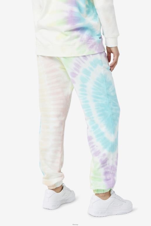 FILA kvinner fila double cream tie dye raleigh tie dye jogger HHL841654 dobbel kremfarge