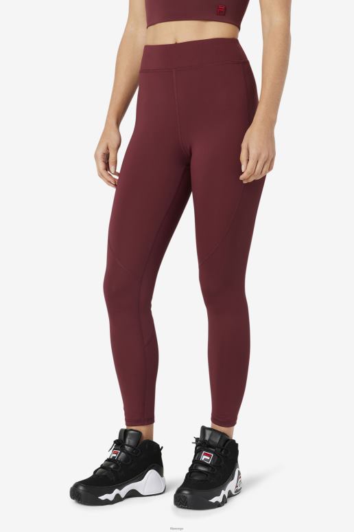 FILA kvinner fila emerie legging tawny port HHL841729 tawny port