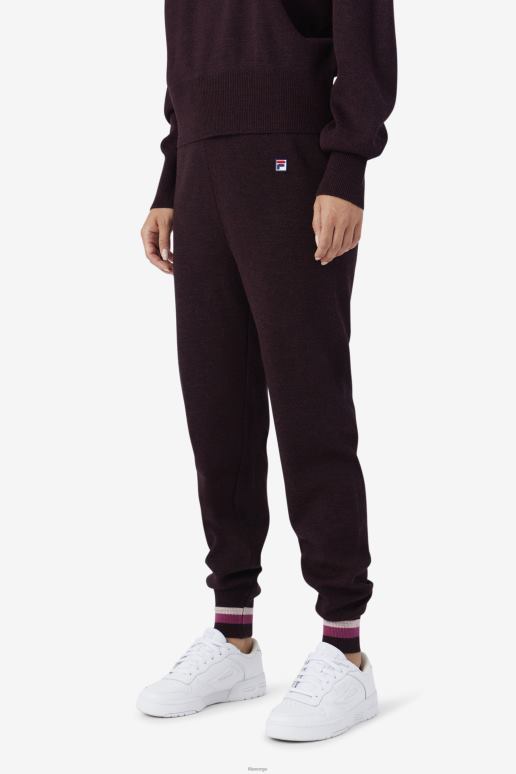 FILA kvinner fila frankie knit pant drue vin/rouge/potpurri HHL841561 druevin/rouge/potpurri