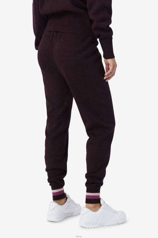 FILA kvinner fila frankie knit pant drue vin/rouge/potpurri HHL841561 druevin/rouge/potpurri