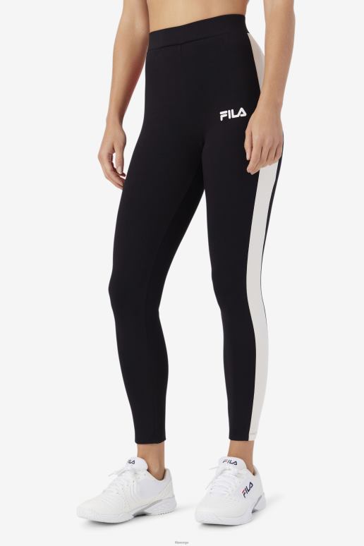 FILA kvinner fila mercy legging svart/gardenia/rød HHL841717 svart/gardenia/rød