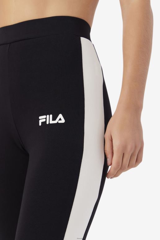 FILA kvinner fila mercy legging svart/gardenia/rød HHL841717 svart/gardenia/rød