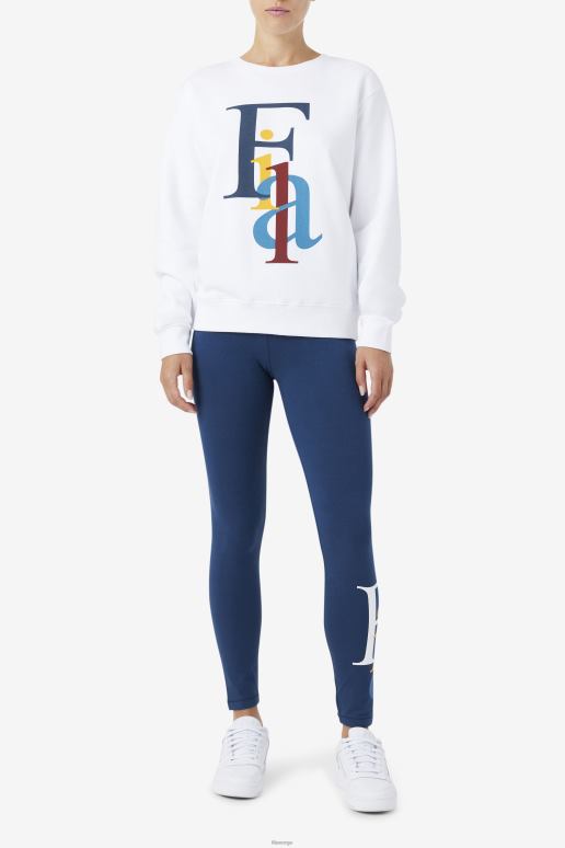 FILA kvinner fila ocean/hvit luelle tight HHL841708 hav/hvit