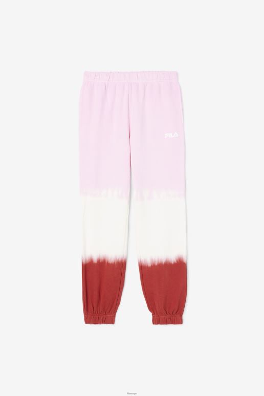 FILA kvinner fila piruett/hvit/jordrød raleigh tie dye jogger HHL841660 piruett/hvit/jordrød