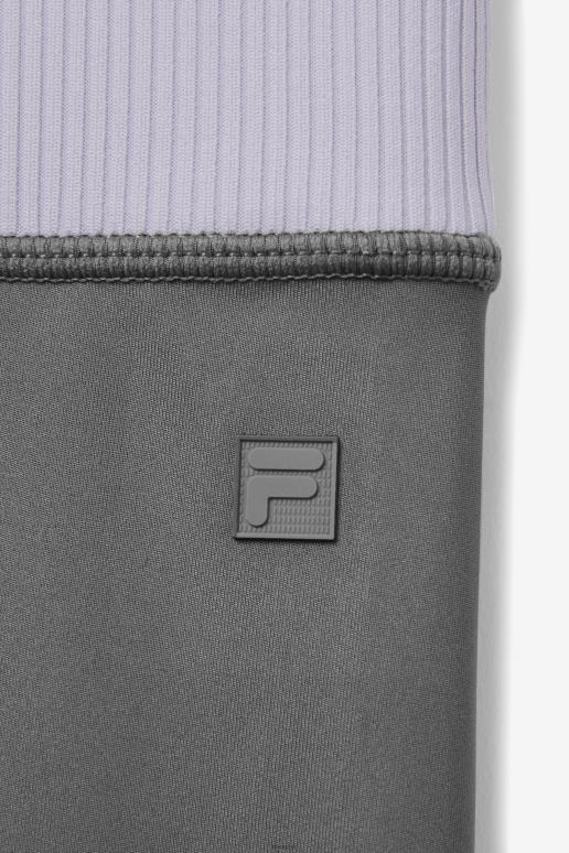 FILA kvinner forza 8 tommer tekstur sykkel kort fila gargoyle/lavendel blå HHL841958 gargoyle/lavendelblå