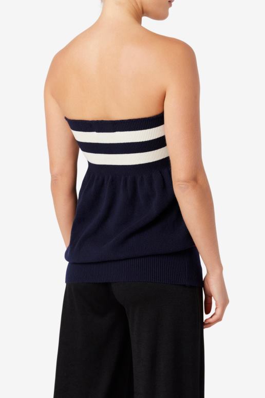 FILA kvinner marine/hvit/rød fila skjørt HHL842931 marine/hvit/rød