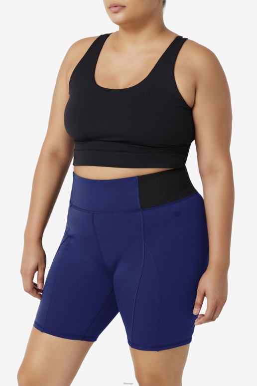 FILA kvinner marine peon/svart forza 8 tommer tekstur sykkel kort fila HHL841962 marine peon/svart