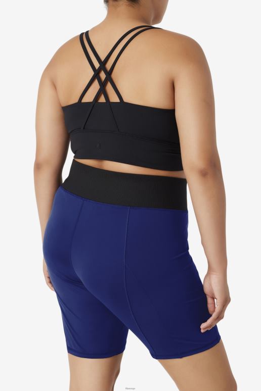 FILA kvinner marine peon/svart forza 8 tommer tekstur sykkel kort fila HHL841962 marine peon/svart