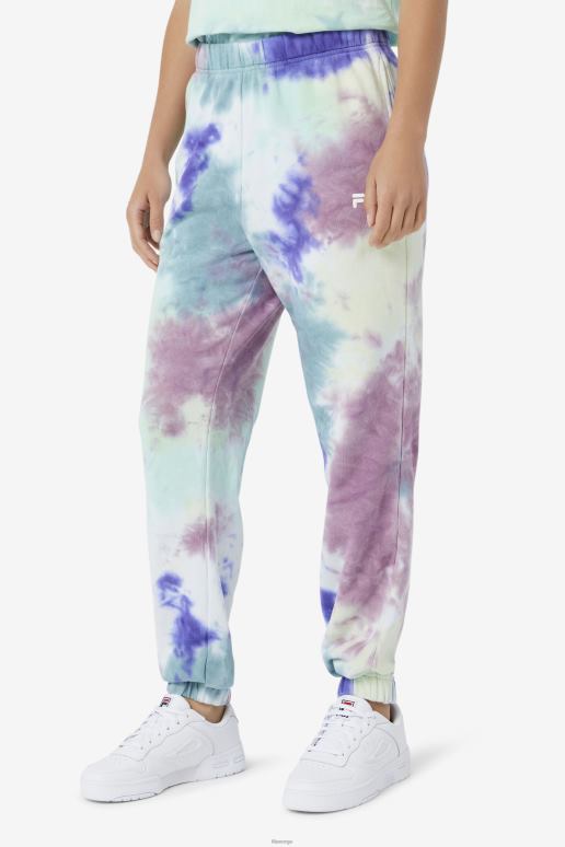 FILA kvinner raleigh tie dye jogger fila aruba blå tie dye HHL841658 aruba blå slipsfarge