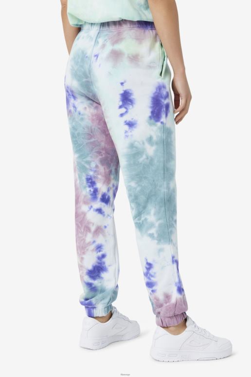 FILA kvinner raleigh tie dye jogger fila aruba blå tie dye HHL841658 aruba blå slipsfarge