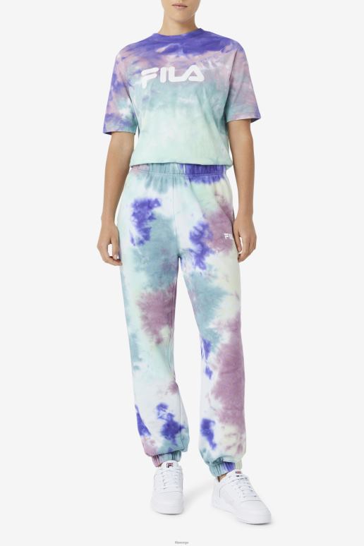 FILA kvinner raleigh tie dye jogger fila aruba blå tie dye HHL841658 aruba blå slipsfarge
